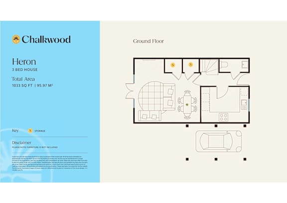 Heron Floor Plan at Chalkwood Apartments, Ebbsfleet Valley