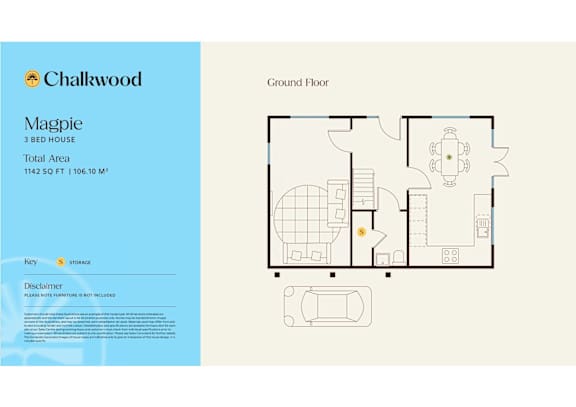 Magpie Floor Plan at Chalkwood Apartments, Ebbsfleet Valley, DA10 1HQ