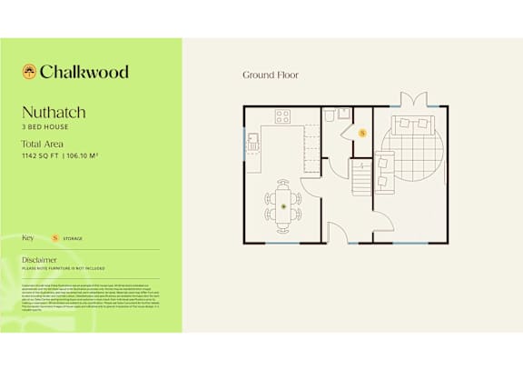 Nuthatch Floor Plan at Chalkwood Apartments, Ebbsfleet Valley, DA10 1HQ