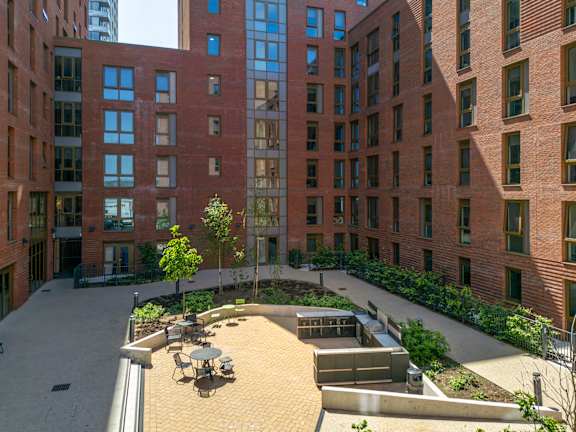 Central Courtyard at Emporium House Apartments, Reading