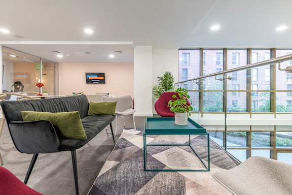 Indoor Lounge at Emporium House Apartments, Reading