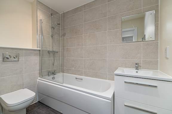 bathroom at Station Quarter, Corby