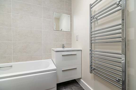 A  bathroom at Station Quarter, Corby