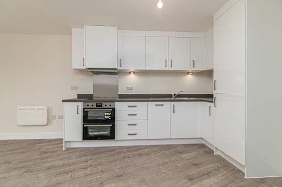 A kitchen at Station Quarter, Corby