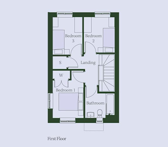 Grebe-1st Floor Plan at Penny Green Apartments