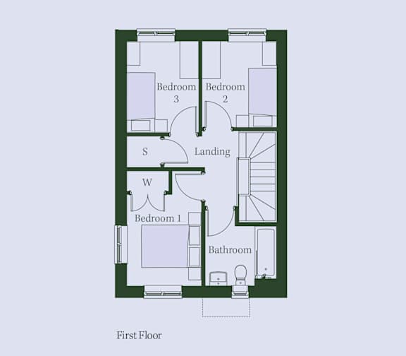 Linnet-1st Floor Plan at Penny Green Apartments