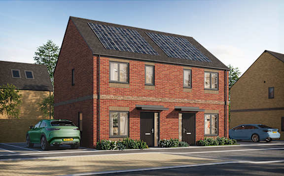 Elegant Exterior View at Penny Green Apartments, St Neots, WINTRINGHAM