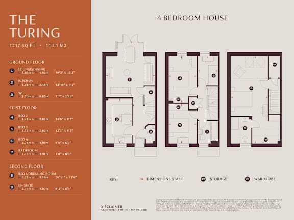 4 bed 3 bath A at Origins Apartments, Cambridge