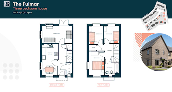The Fulmar Floor Plan at The Hawkings Apartments, Huntingdon, Cambridgeshire