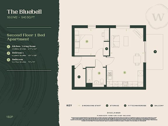 1 BED 1 BATH at The Woodlands Apartments, Milton Keynes, MK5 6GS