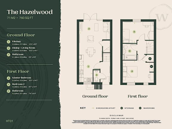 1 bed 1 bath A at The Woodlands Apartments, Milton Keynes, MK5 6GS