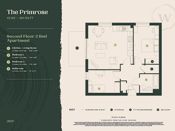 2 bed 2 bath at The Woodlands Apartments, Milton Keynes, MK5 6GS