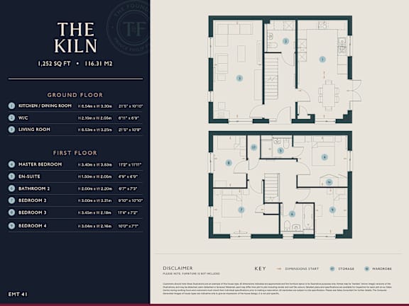 4 bed 2 bath A at The Foundry Apartments, Bordon