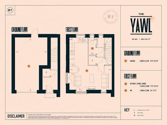 the floor plan of the apartment