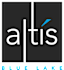 A blue lake logo with the word "altis" in the center.