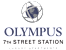 The image is a logo for Olympus 7th Street Station Luxury Apartments.