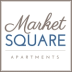 a sign that says market square apartments