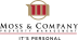 a green background with the moscow and company property management logo on it