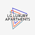 The image is a logo for LG Luxury Apartments.