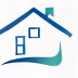 an illustration of a house with an arrow coming out of the chimney