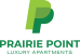 the logo for prairie point luxury apartments