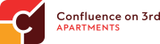 Confluence on 3rd Apartments in Downtown Des Moines Logo
