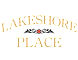 A logo with the words "Lakeshore Place" in gold lettering.