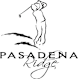 A logo for Pasadena Ridge features a golfer.