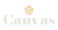 a logo with the word canvas on a white background