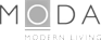 A black and white logo for Modern Living.