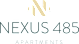 The image is a logo for Nexus 485 Apartments.