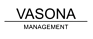 a logo for a company called management on a green background