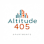 The image is a logo for a company named Altitude 405 Apartments.