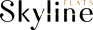 The image displays the word "Skyline" with a musical note and a line crossing the middle of the text.
