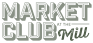 a green background with the words market club on it