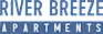a blue and green background with the word river brief on top of a green field