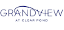 The image is a logo of Grandview at Clear Pond.