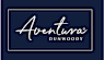 A logo with the word "Aventura" in cursive script.