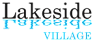 The image displays the name of a place called Lakeside Village.