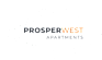 The image is a logo for Prosper West Apartments.
