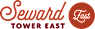 A logo with the words "Seward Towers East" in red.