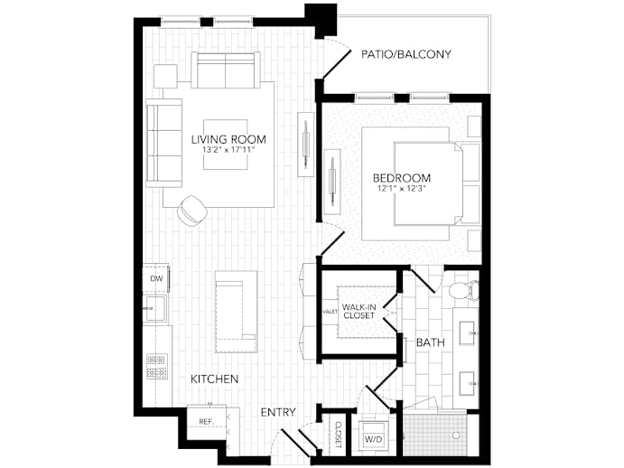 Floor-plan diagram at AVE Paradise Valley.