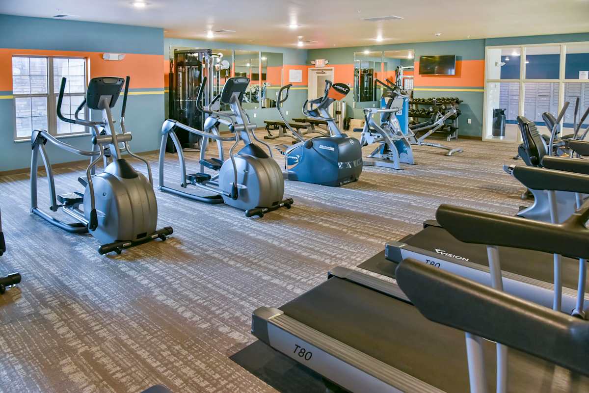 Cardinal Point Apartments fitness center cardio equipment - Grand Forks, ND