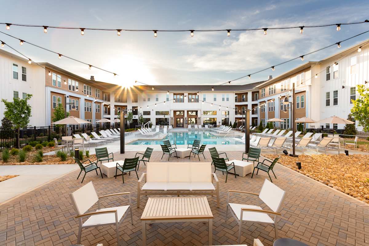 The Remy Apartments at LaGrange twilight exterior - LaGrange, GA