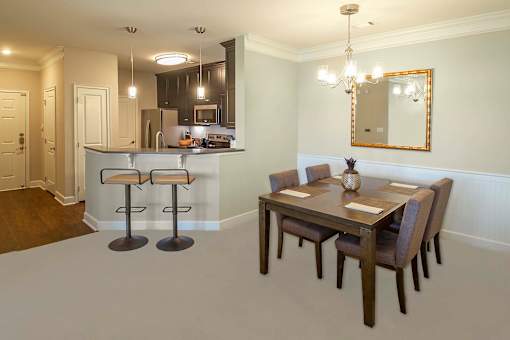 Greystone Pointe apartment dining and kitchen - Knoxville, TN