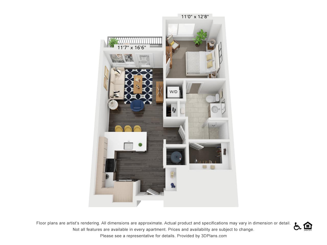 LoHi House Apartments A3 floor plan