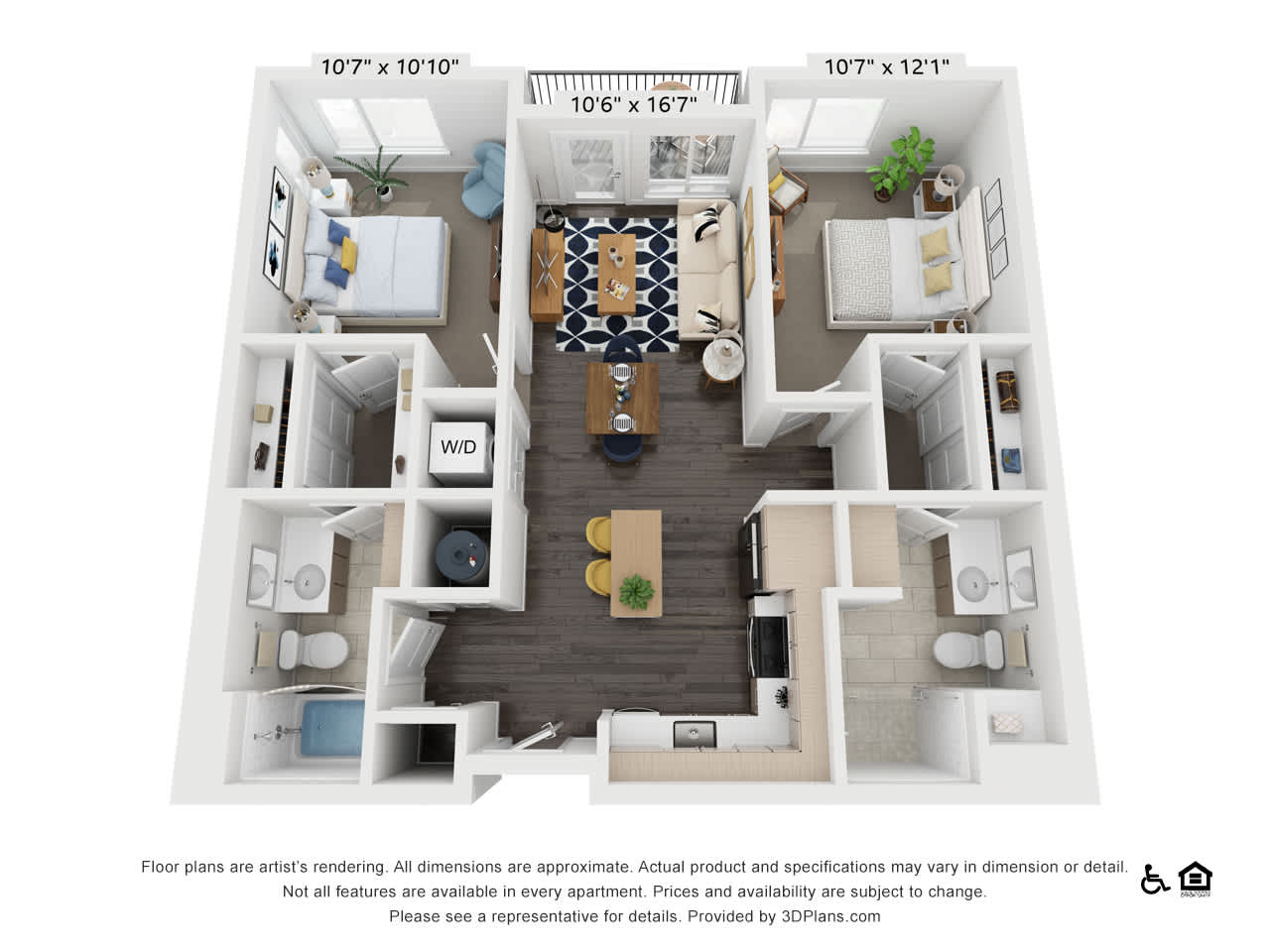 LoHi House Apartments B1 floor plan