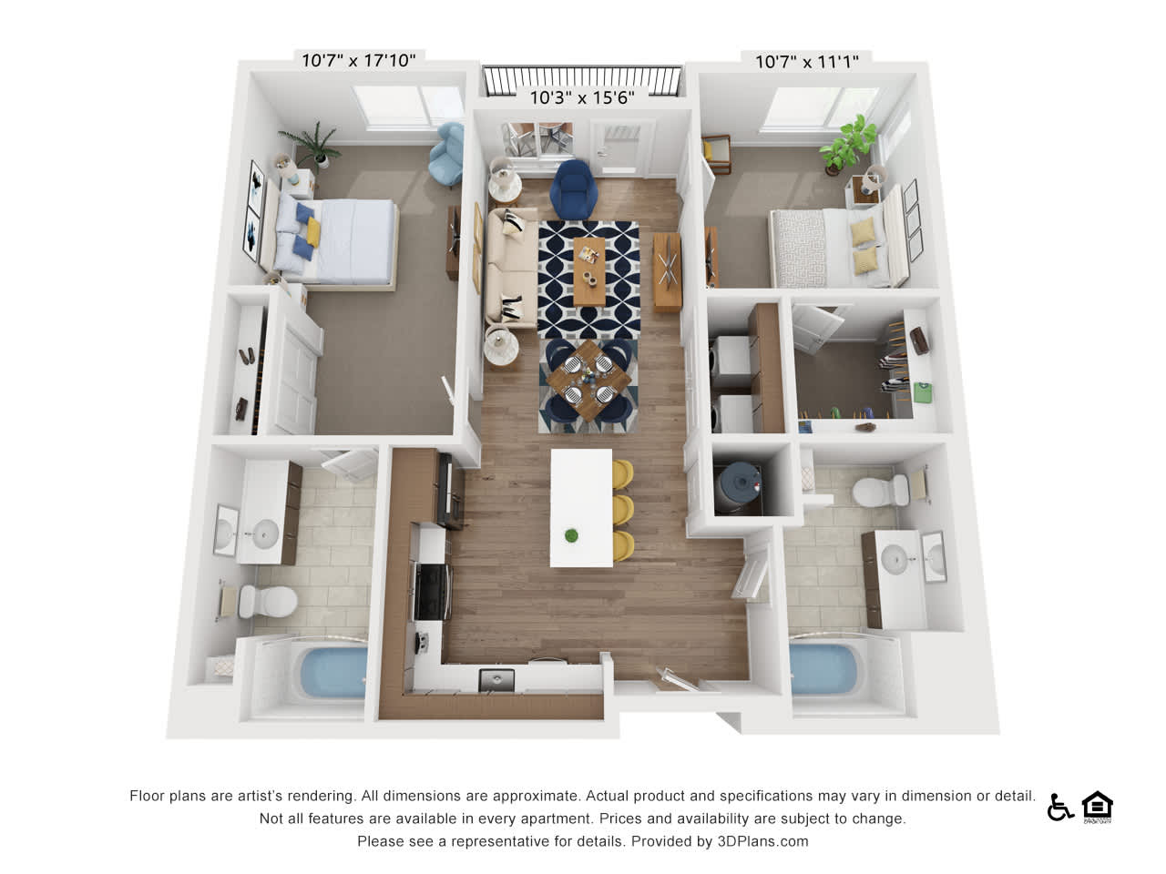 LoHi House Apartments B2 floor plan