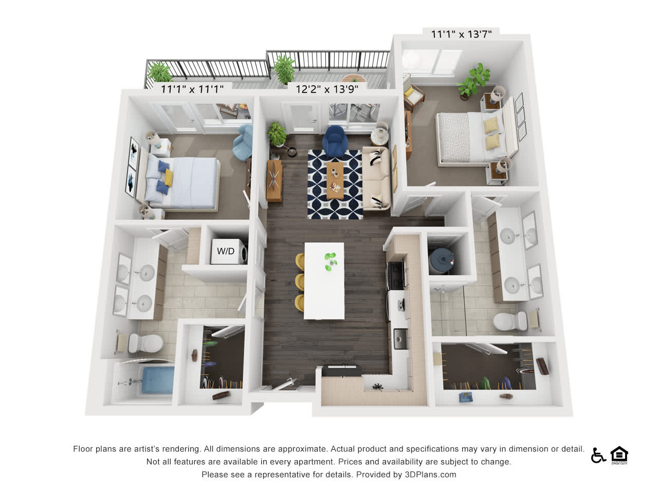 LoHi House Apartments B3 floor plan