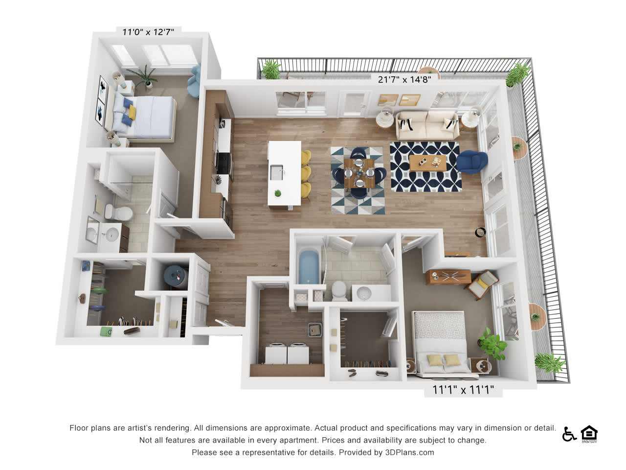 LoHi House Apartments B6 floor plan